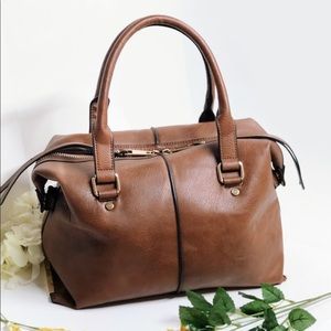 Aldo Junglesop Soft Leather Satchel Travel Bag